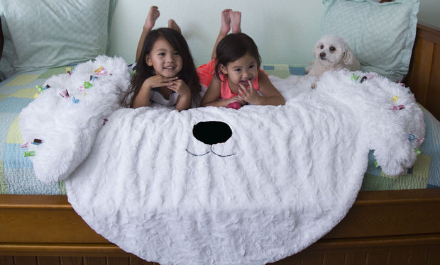 Fuzzie Dot Zofie - Kids Minky Puppy Blanket