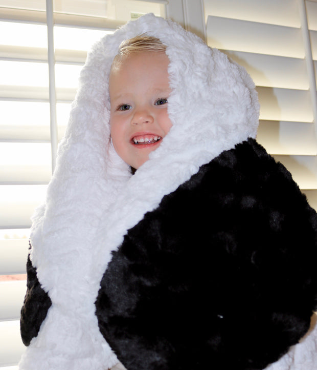Fuzzie Dot Zorie_ Lovable Minky Panda Bear Kids Blanket