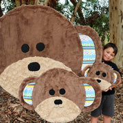 Minky Monkey Soft Round Baby Kids Blanket Extra Large Mini Size Fuzzie Dot Zekie