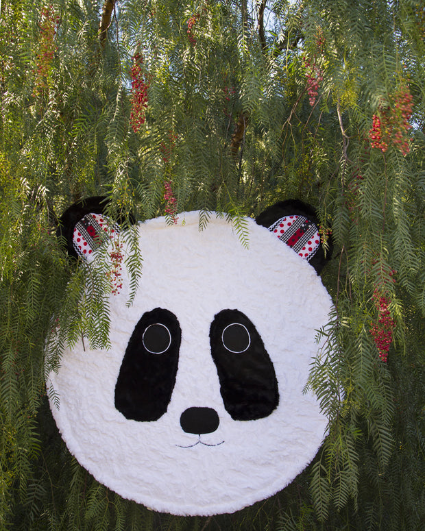 Fuzzie Dot Zorie_ Lovable Minky Panda Bear Kids Blanket