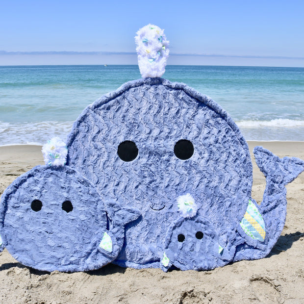 Fuzzie Dot Zilly - The Playful Minky Whale Blanket